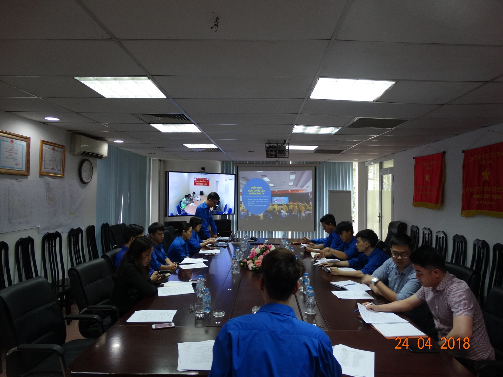 Thanh niên Sông Đà 9 trong công tác đổi mới huấn luyện ATLĐ tại công trường