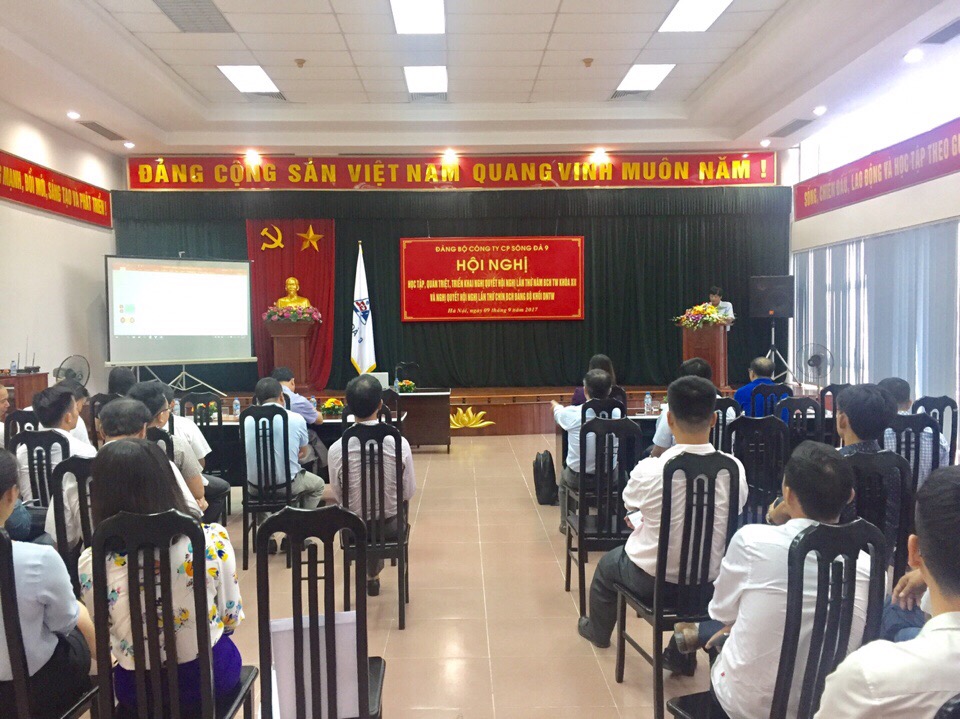 Hội nghị học tập, quán triệt, triển khai thực hiện Nghị quyết TW5 (khóa XII) của Đảng bộ Công ty cổ phần Sông Đà 9