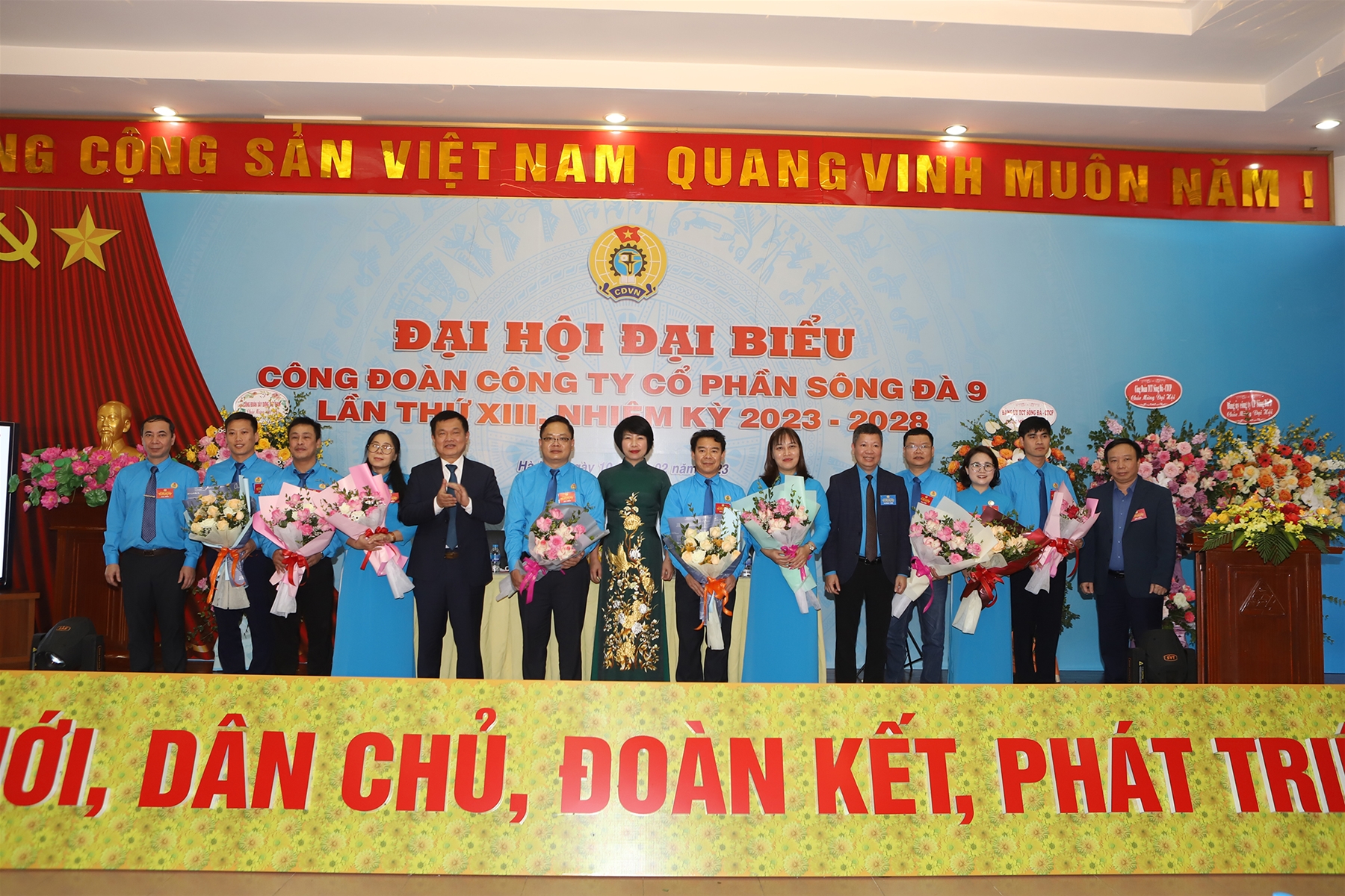 Công đoàn Công ty Sông Đà 9 tổ chức Đại hội lần thứ XIII: Đại hội điểm cấp cơ sở của ngành Xây dựng