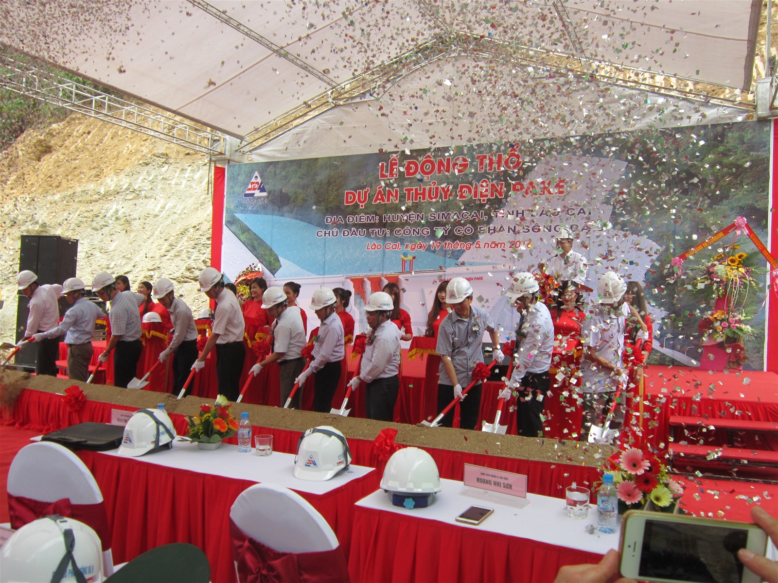 Công ty cổ phần Sông Đà 9 tổ chức Lễ động thổ Dự án thủy điện Pake