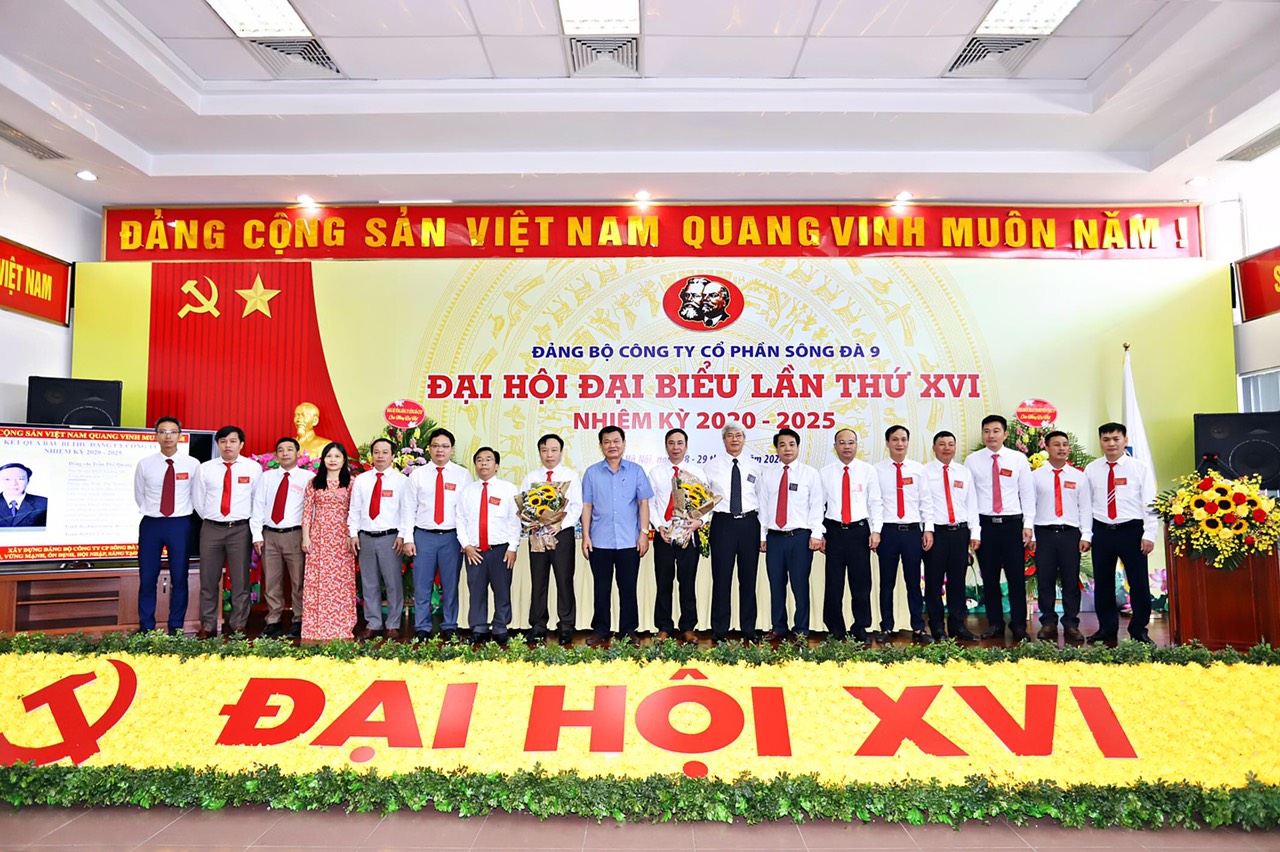 Đảng bộ Công ty CP Sông Đà 9 tổ chức thành công Đại hội Đại biểu lần thứ XVI, nhiệm kỳ 2020-2025