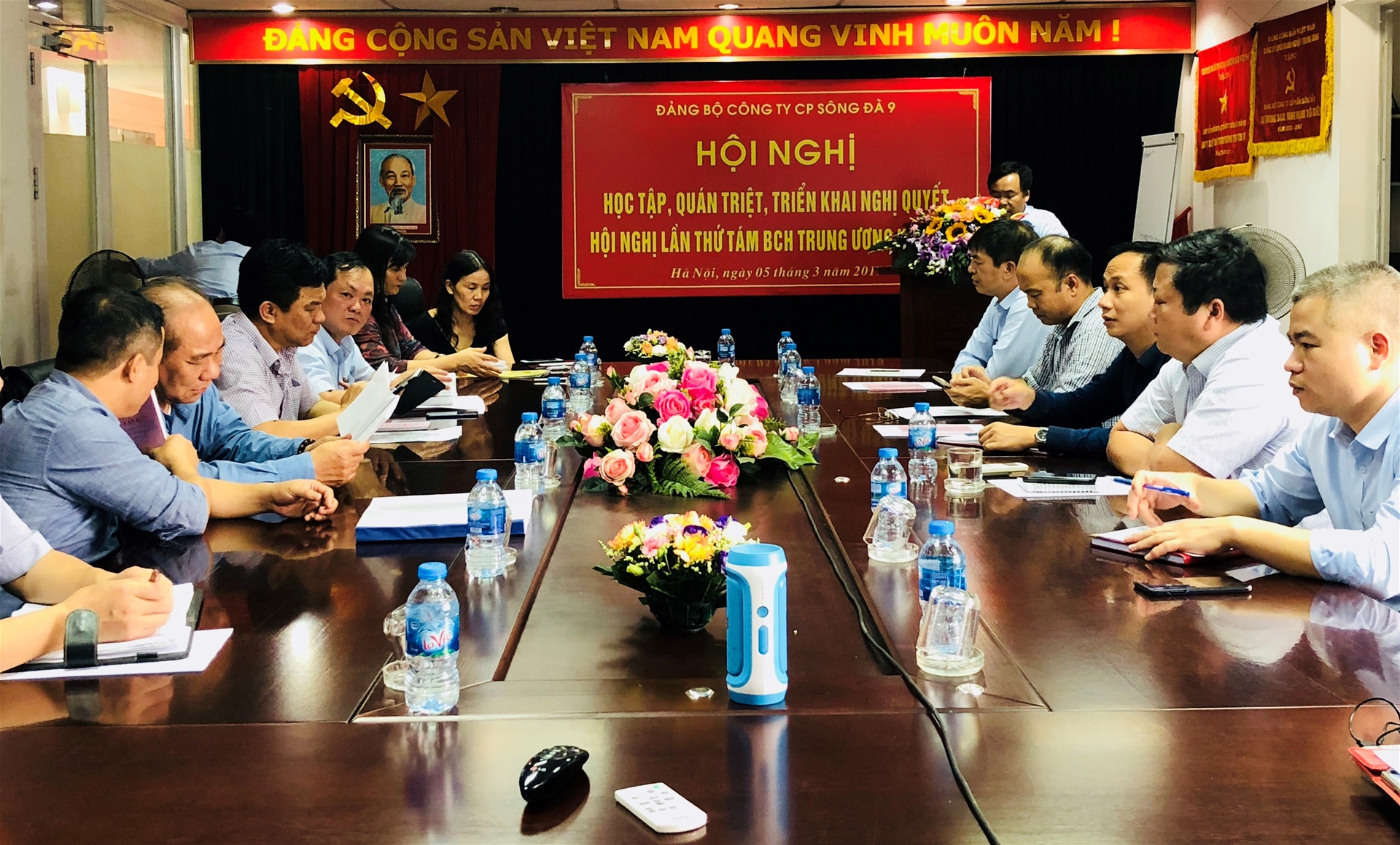 Hội nghị học tập, quán triệt, triển khai thực hiện các Nghị quyết của Hội nghị lần thứ Tám BCH Trung ương Đảng (khóa XII) của Đảng bộ Công ty cổ phần Sông Đà 9